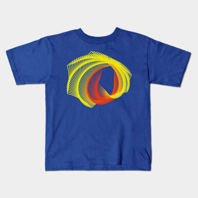 Colorful Hexagon Kids T-Shirt by OssiesArt